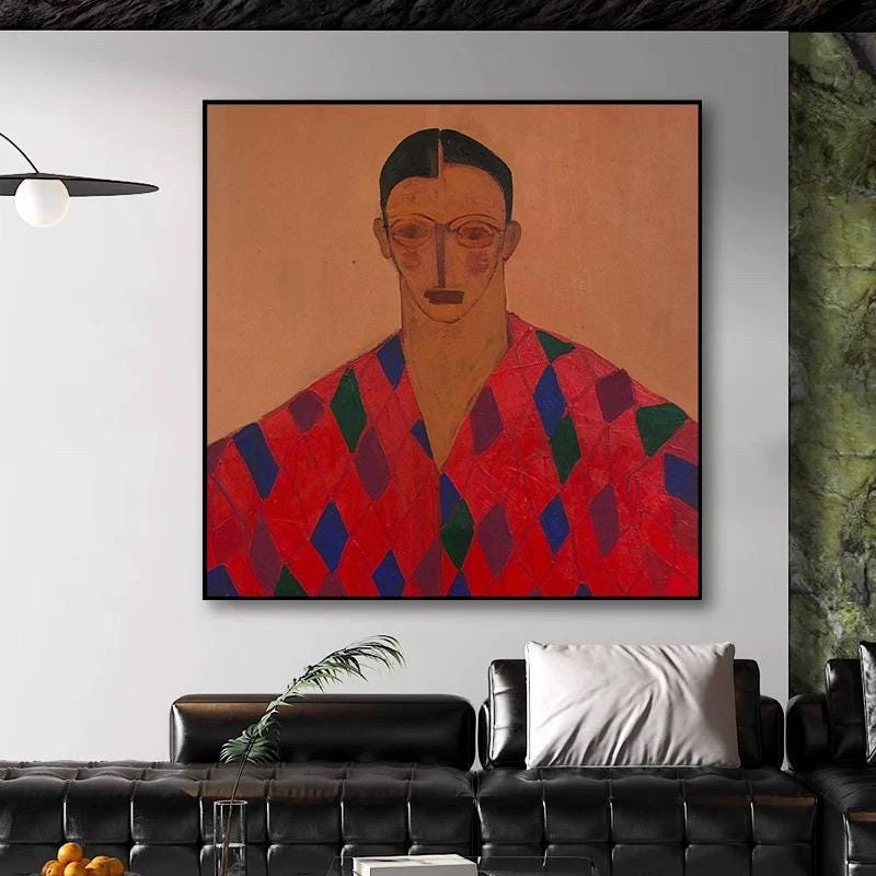 Large Modern Human Painting | KeiraArt #AG 172
