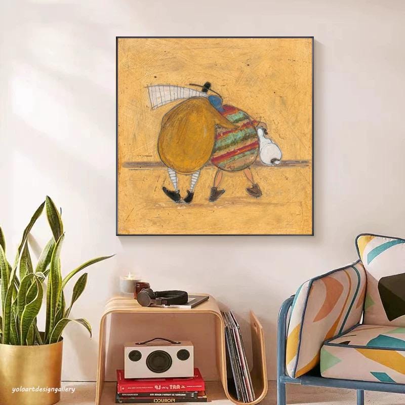 Large Folk Art Painting | KeiraArt #AG 171