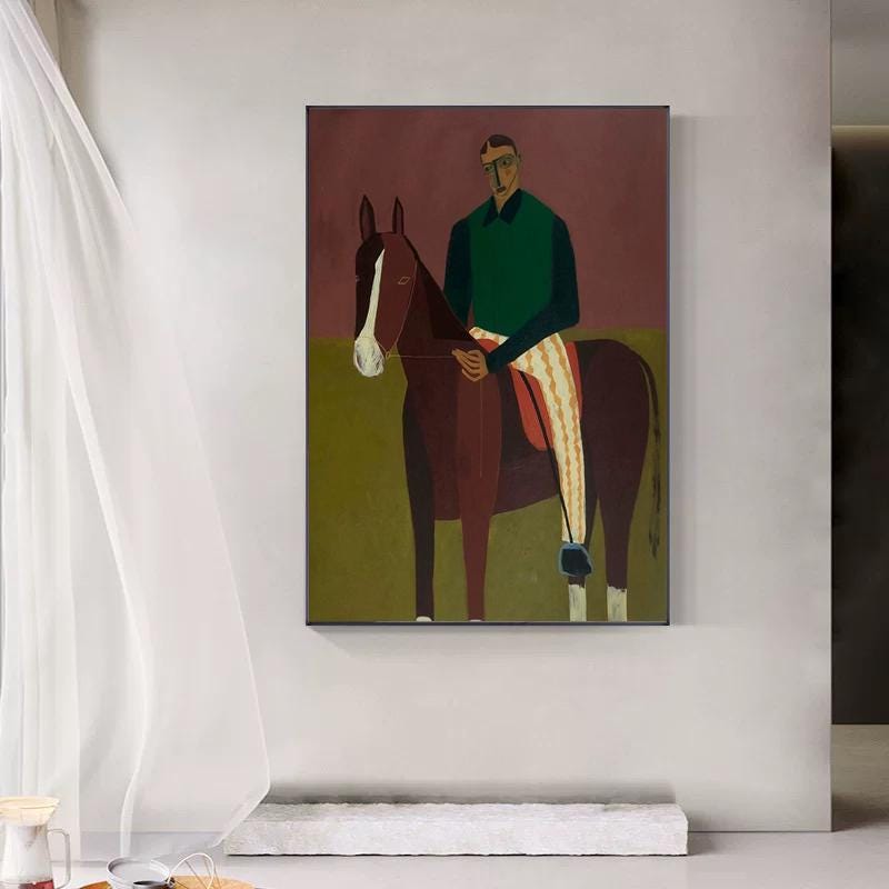 Large Figurative Horse Canvas | KeiraArt #AG 179