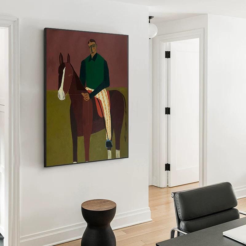Large Figurative Horse Canvas | KeiraArt #AG 179