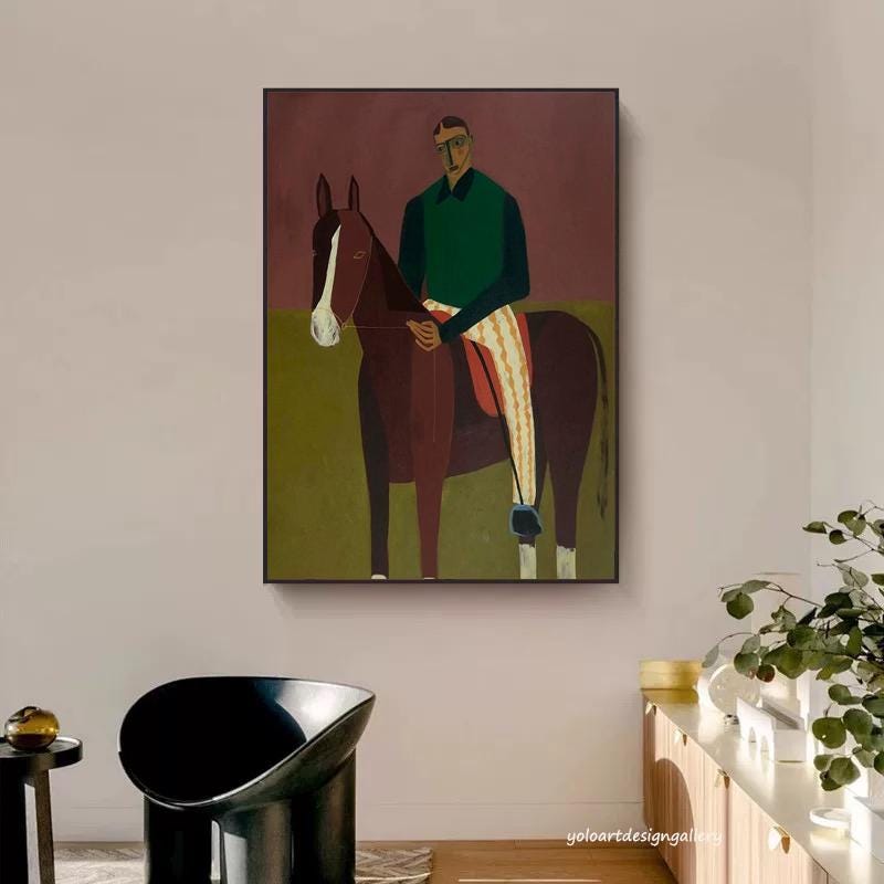 Large Figurative Horse Canvas | KeiraArt #AG 179