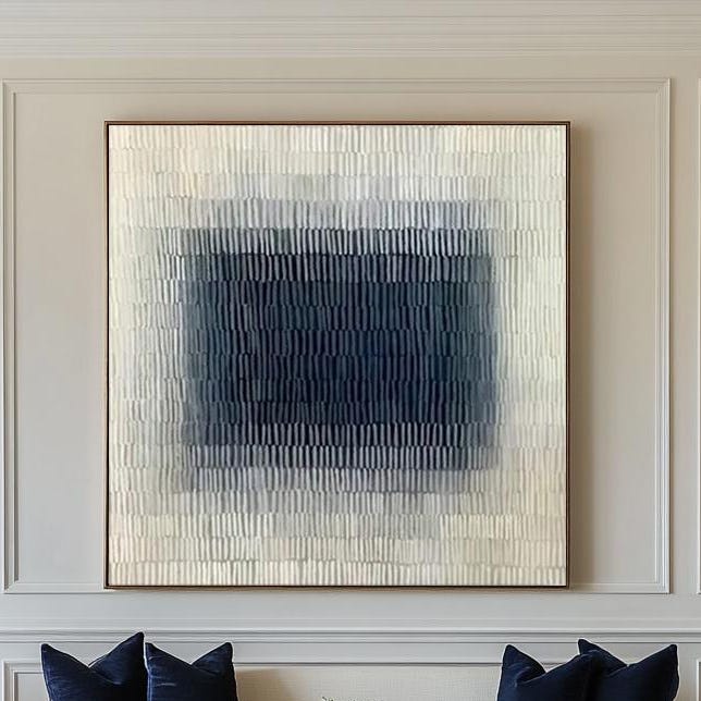 Large Navy Textured Art | KeiraArt #AG 188