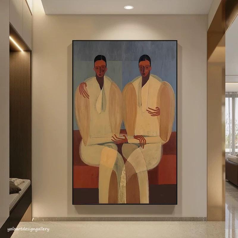 Abstract Large Figure Study Art | KeiraArt #AG 178