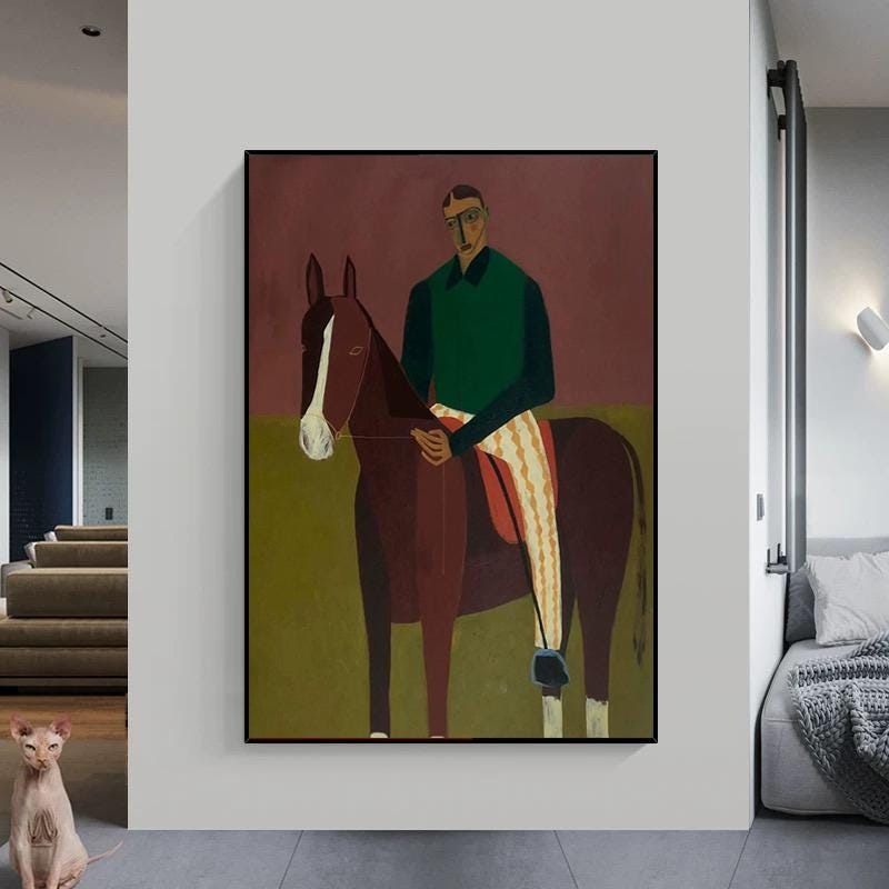 Large Figurative Horse Canvas | KeiraArt #AG 179