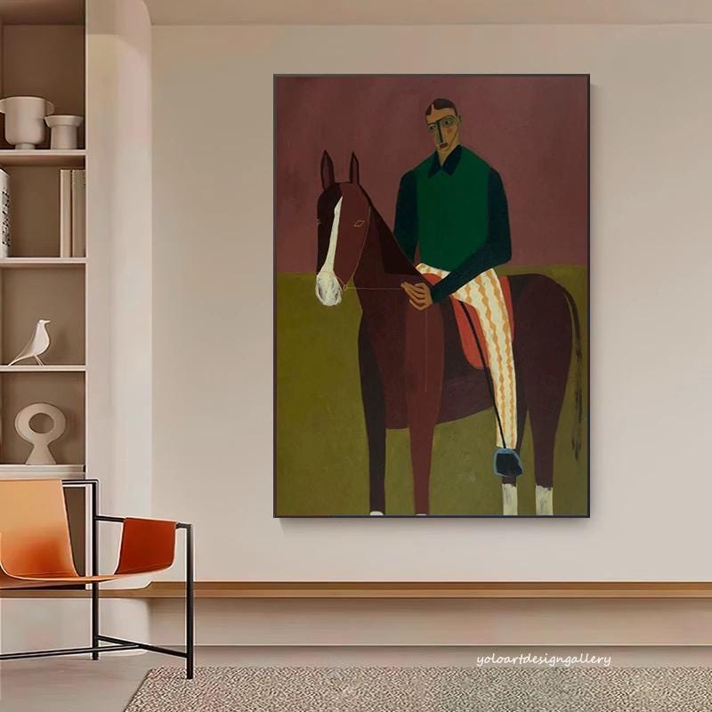 Large Figurative Horse Canvas | KeiraArt #AG 179