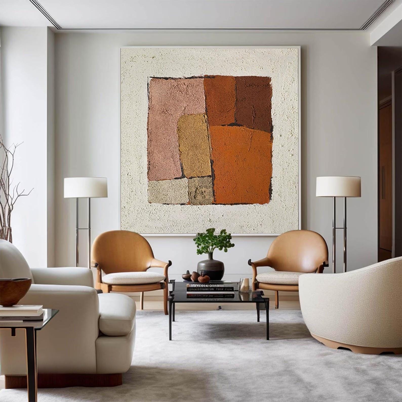 Large Textured Block Art | KeiraArt #AG 184