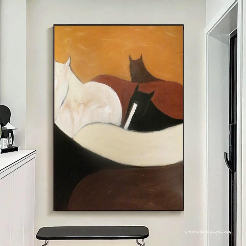 Large Abstract Horse Painting | KeiraArt #AG 175