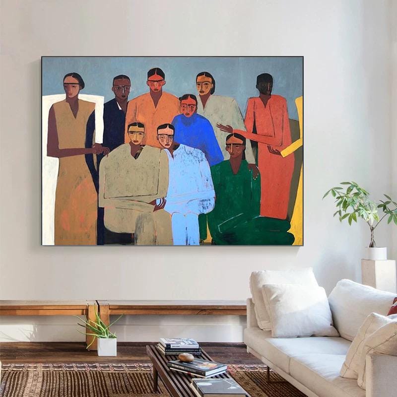Large Abstract Group Painting | KeiraArt #AG 174