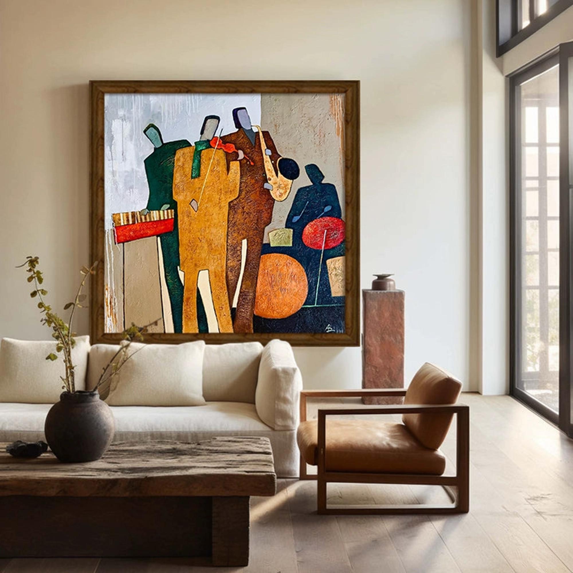 Large Abstract Jazz Band Art | KeiraArt #AG 190