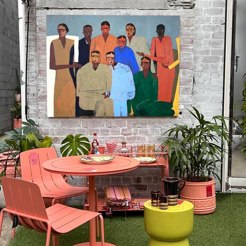Large Abstract Group Painting | KeiraArt #AG 174