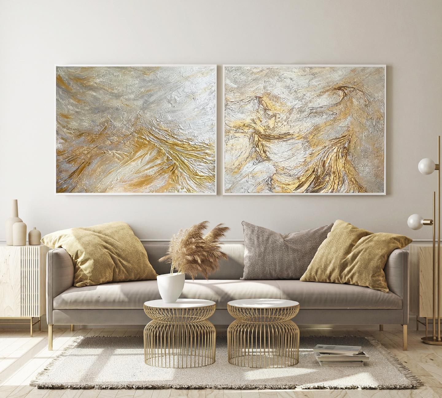 Abstract Painting Set Of 2 #APS 001