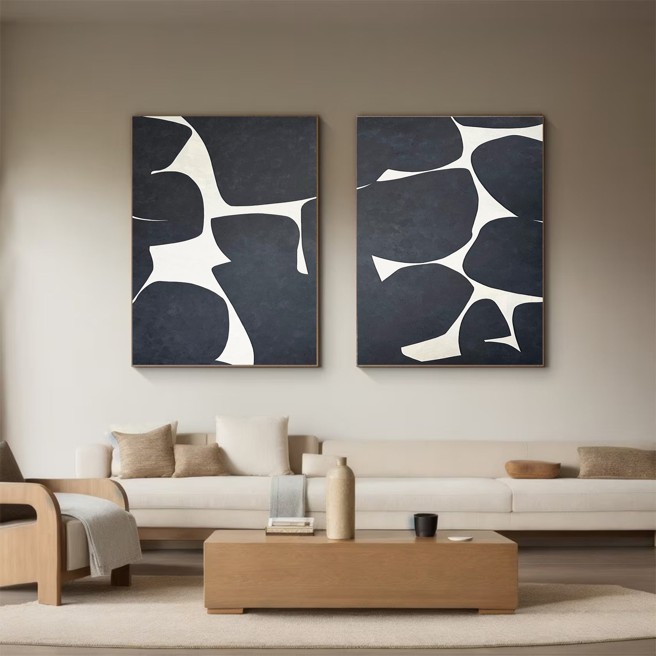 Modern Minimalist Art Set Of 2 #MMAS 003