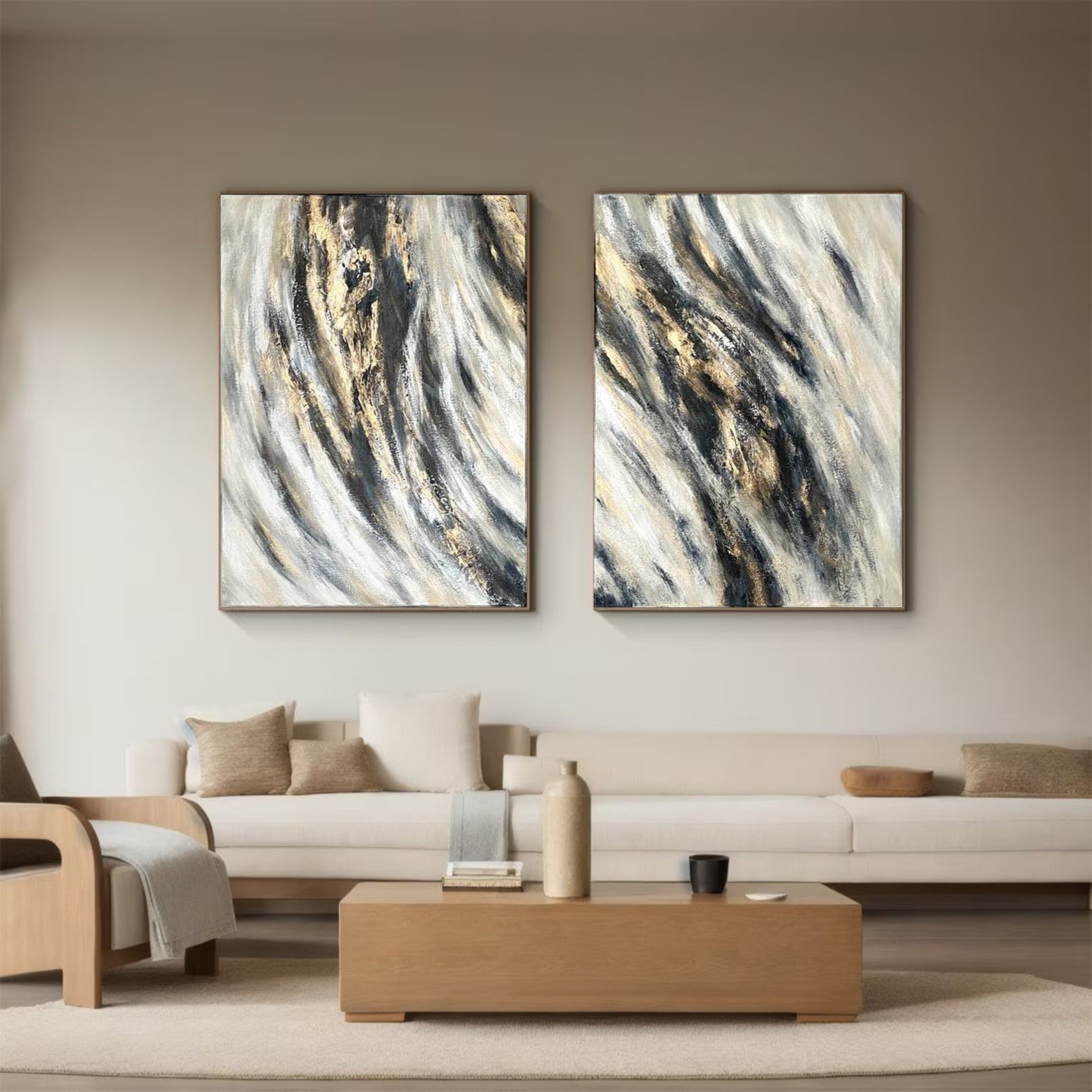 Abstract Painting Set Of 2 #APS 002