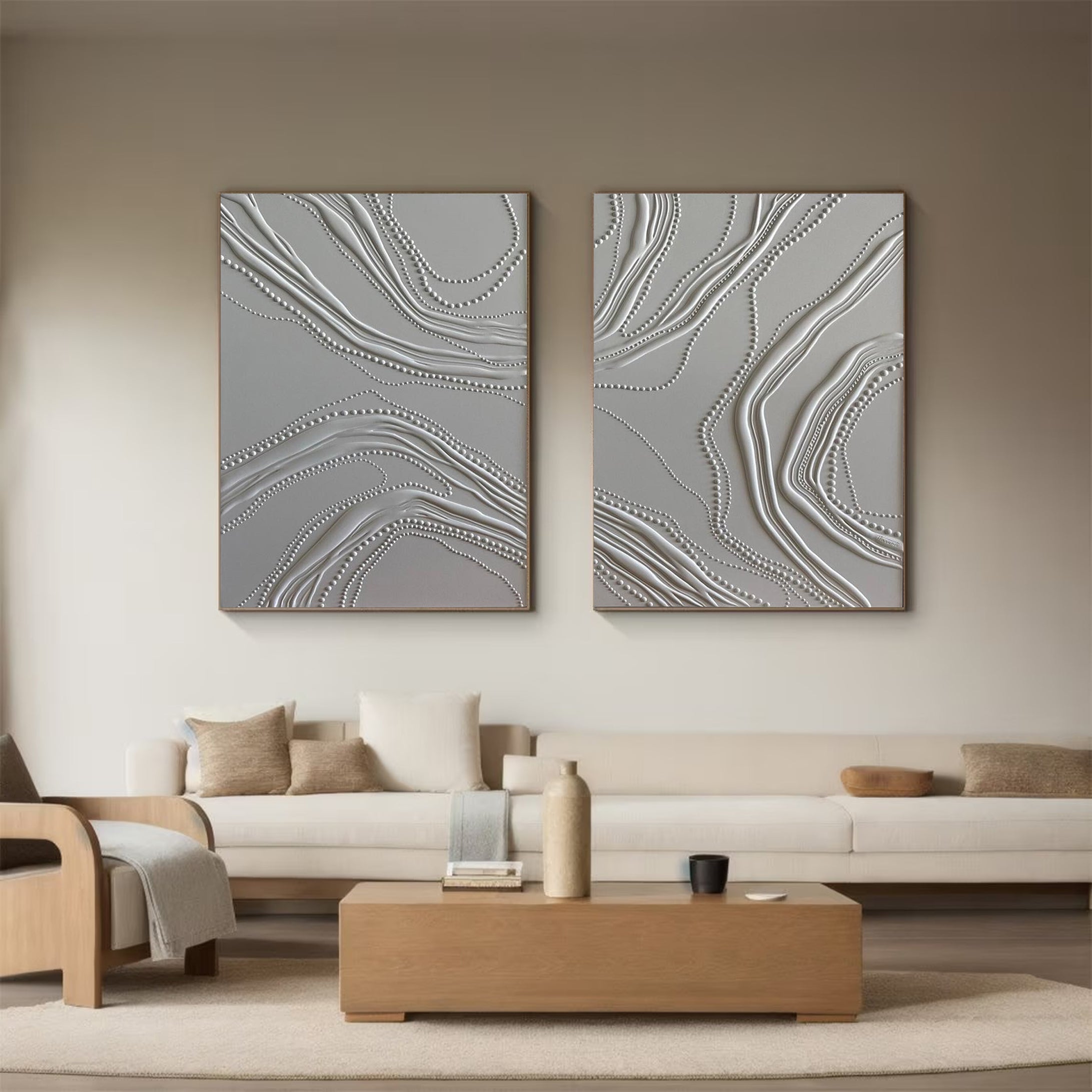 Modern Minimalist Art Set Of 2 #MMAS 025