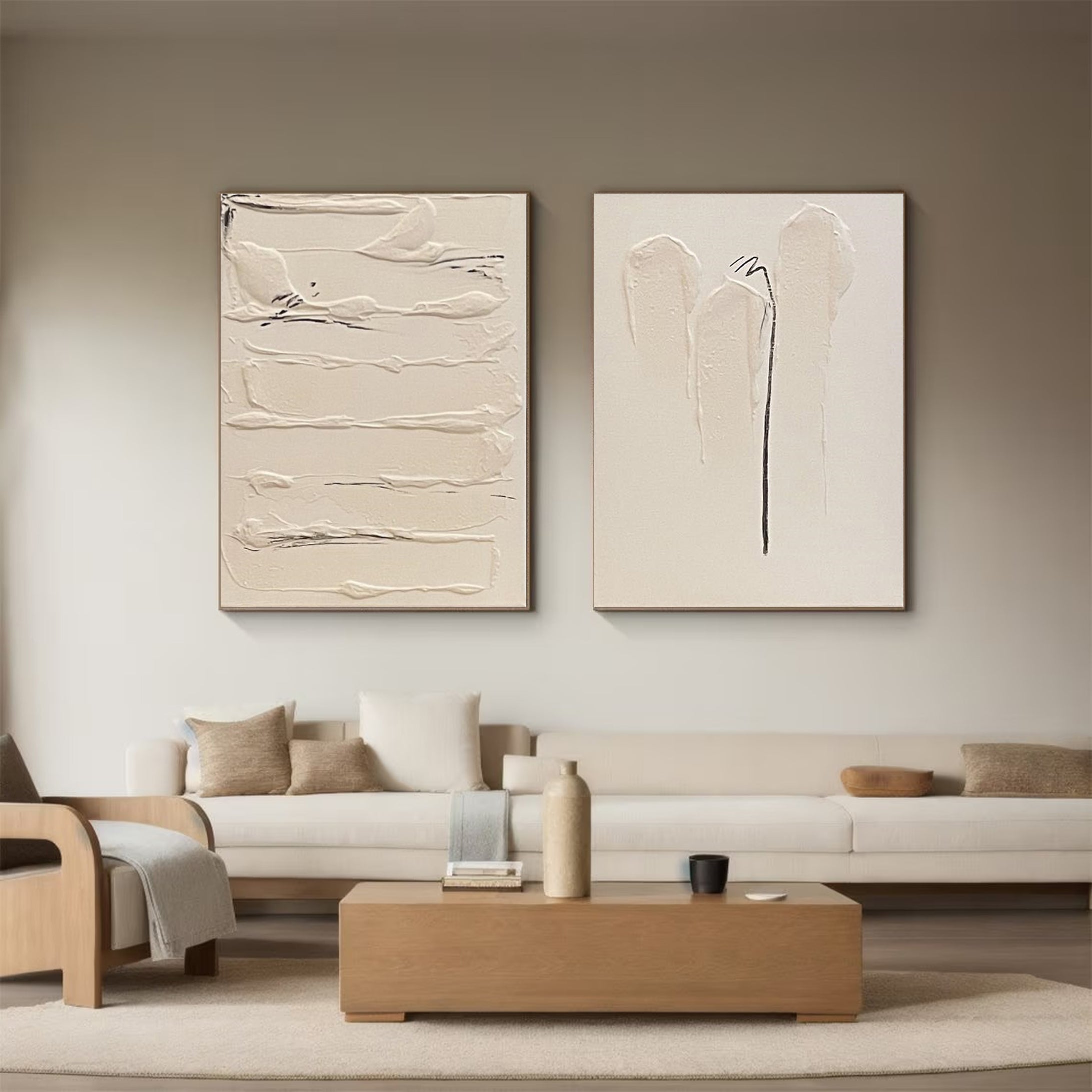 Modern Minimalist Art Set Of 2 #MMAS 028