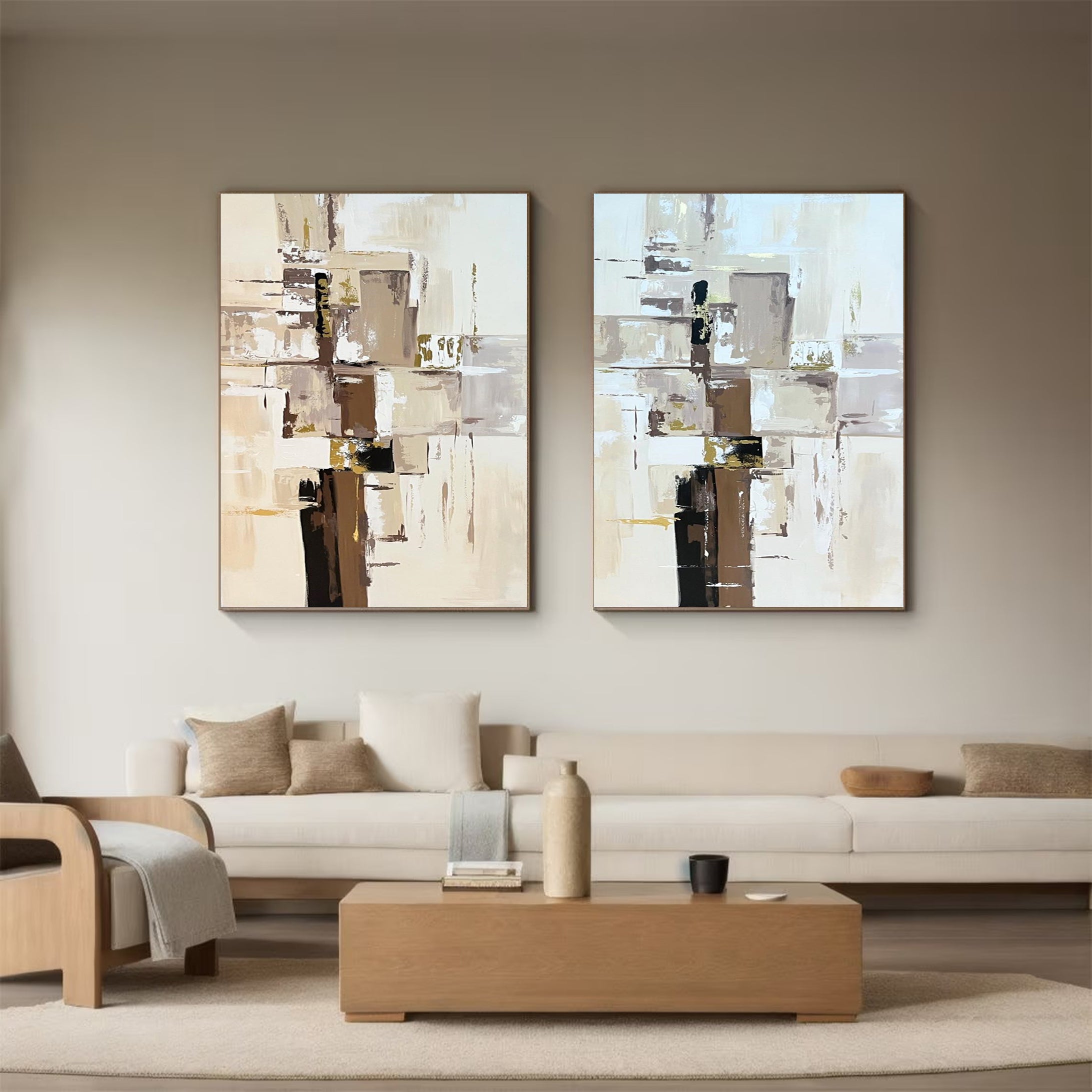 Modern Minimalist Art Set Of 2 #MMAS 042