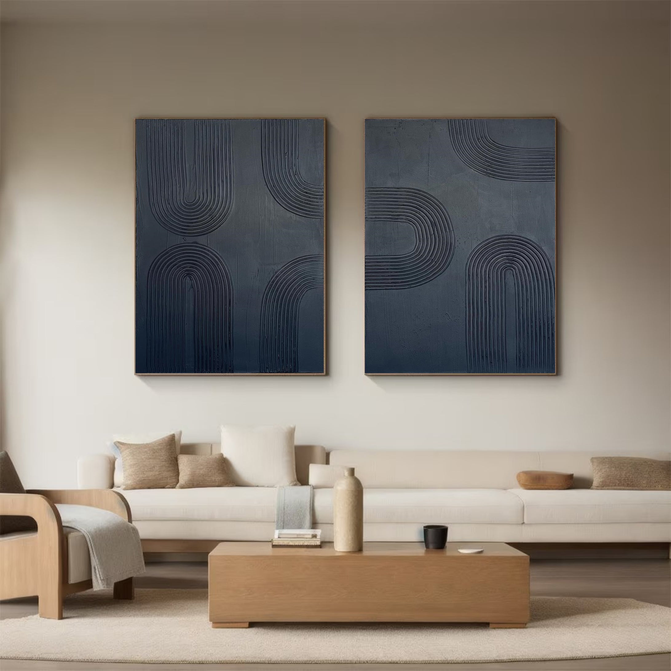 Modern Minimalist Art Set Of 2 #MMAS 005