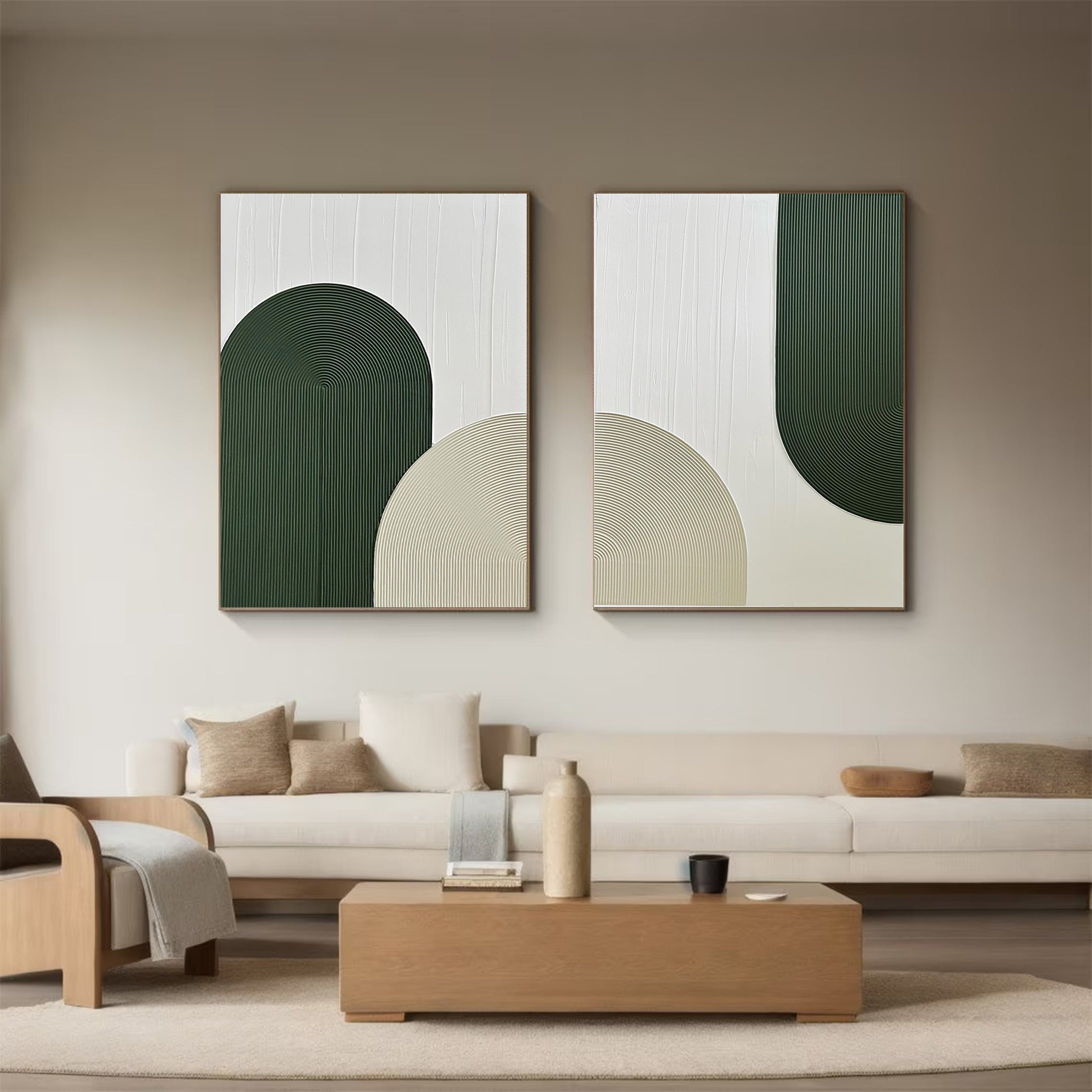 Modern Minimalist Art Set Of 2 #MMAS 045