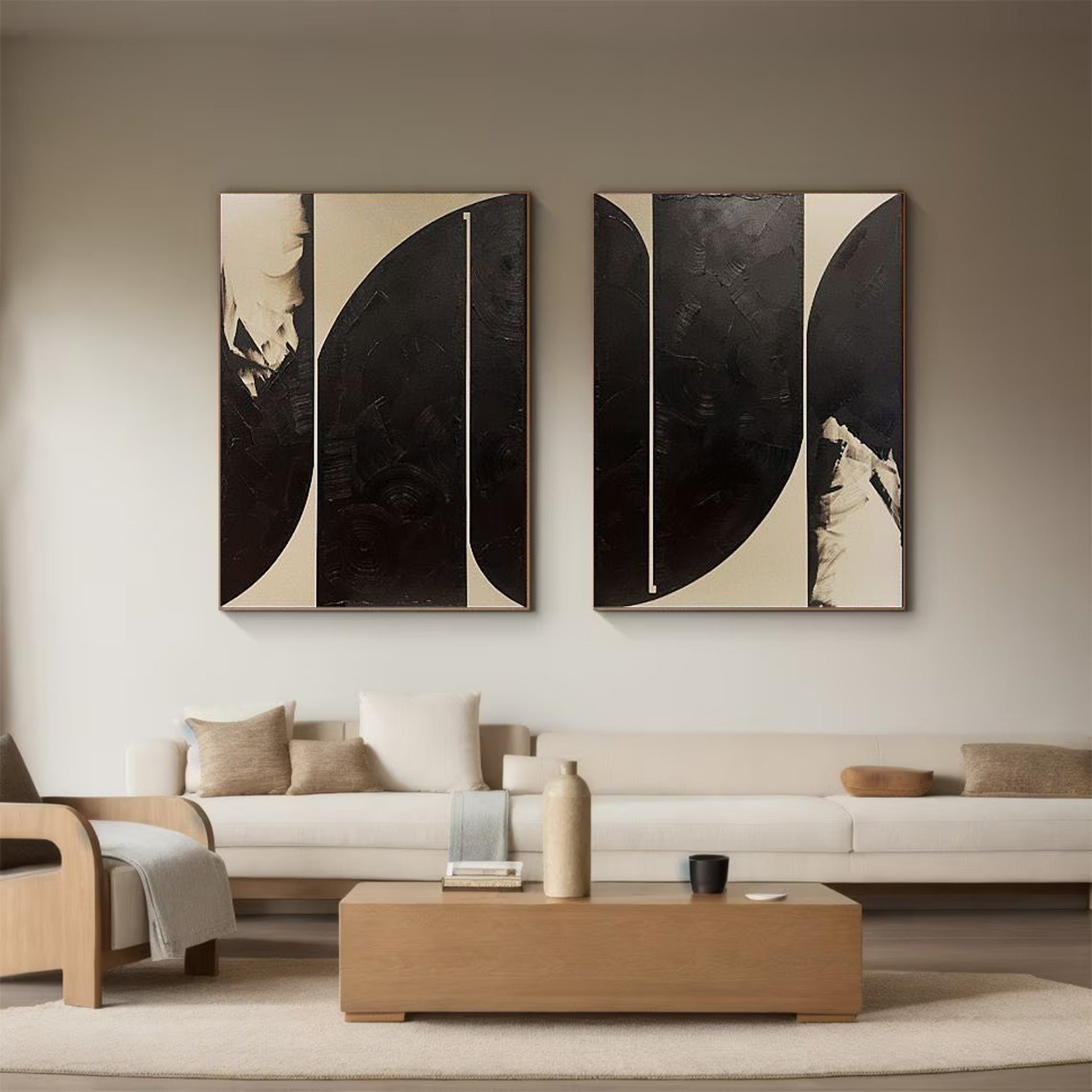 Modern Minimalist Art Set Of 2 #MMAS 013