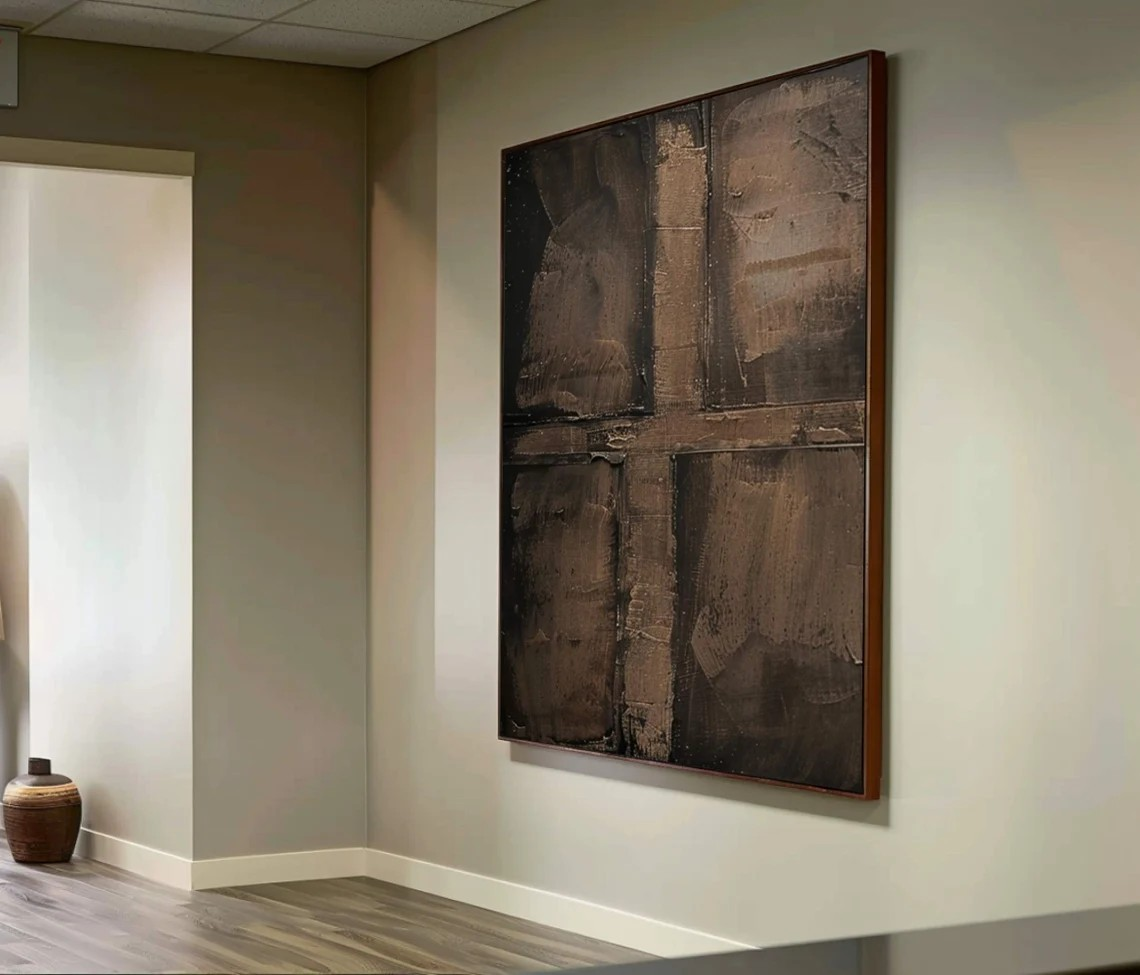 Large Wabi-Sabi Abstract Wall Art for Modern Homes #AP 092