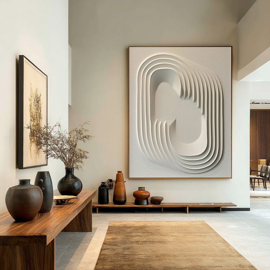 Textured Abstract Wall Art Modern Home Decor #AG 087