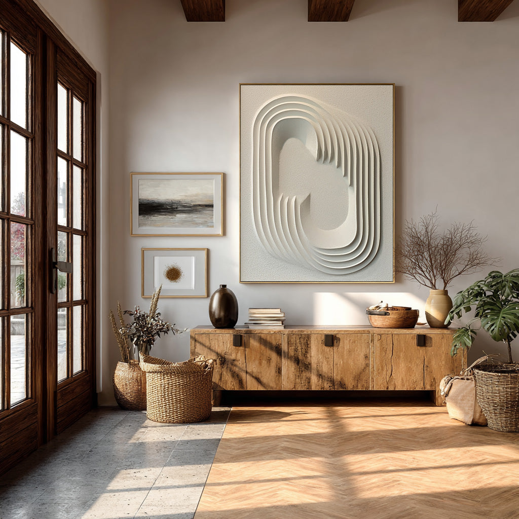 Textured Abstract Wall Art Modern Home Decor #AG 087