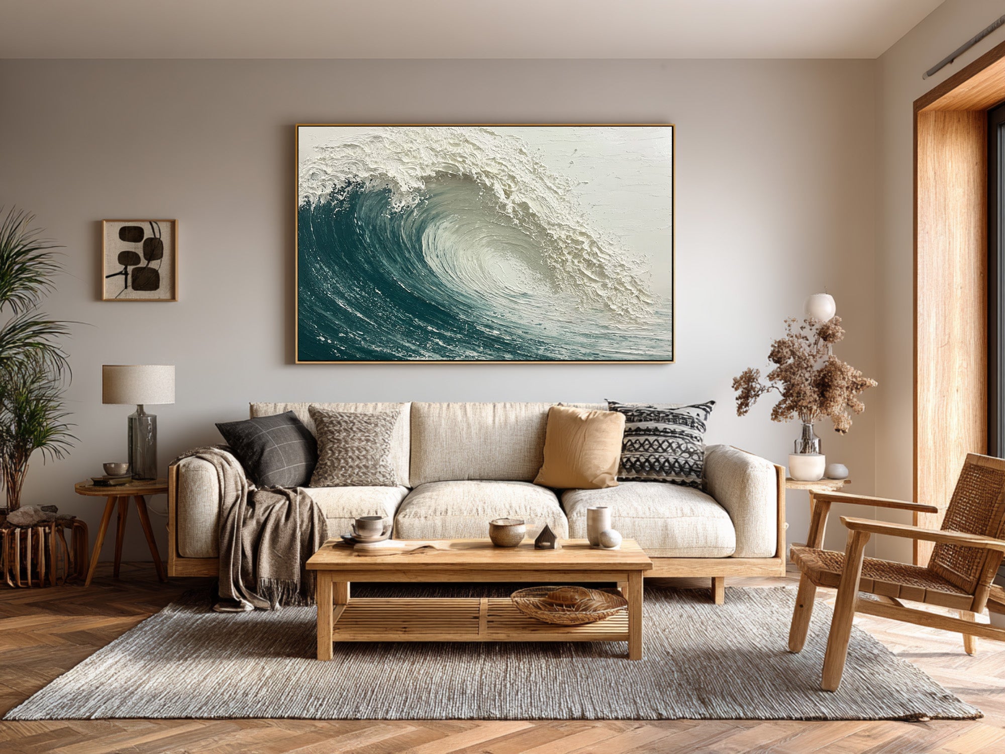 Coastal Grandeur Wave Art - Modern Home Statement #AG 063