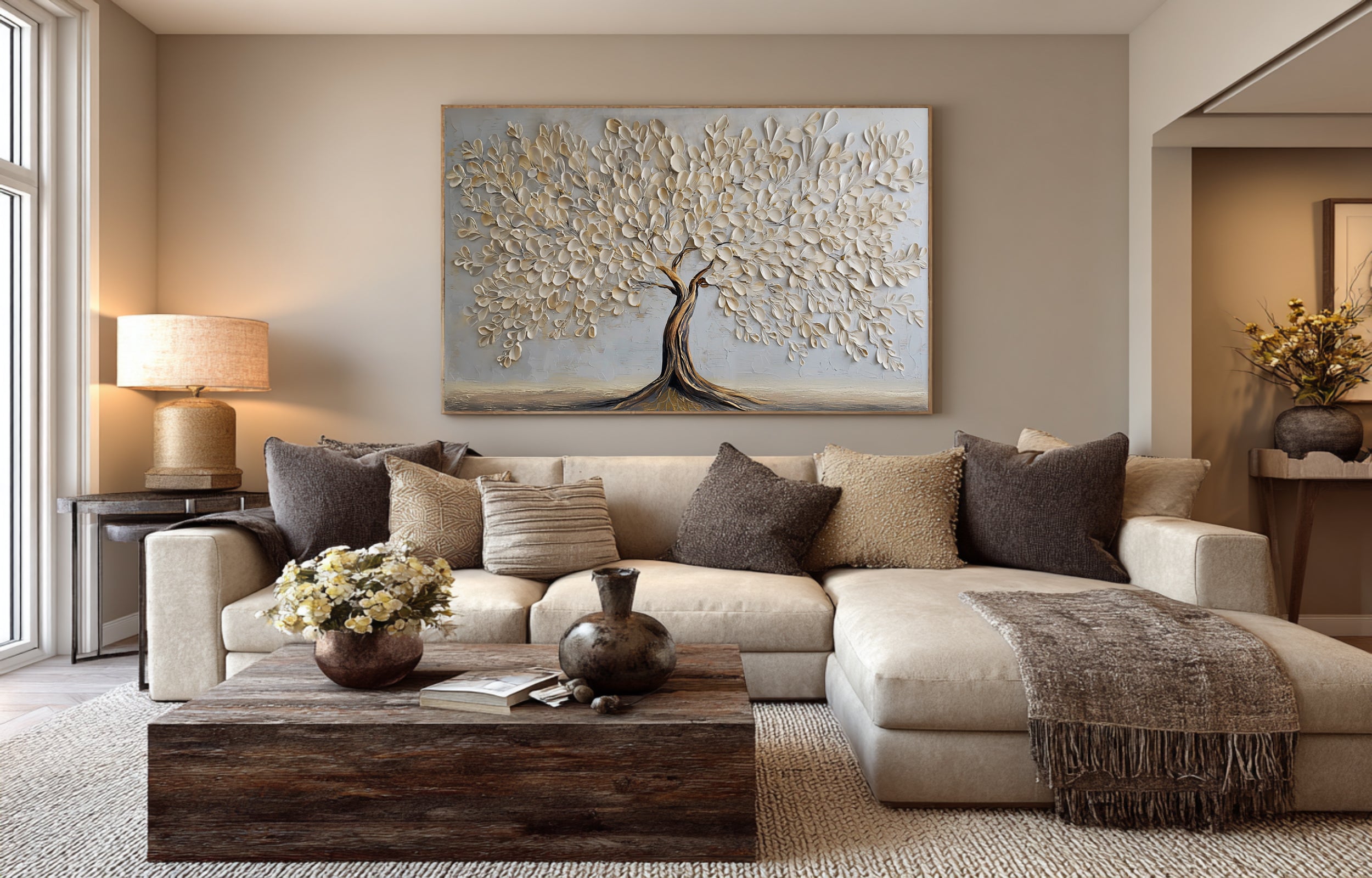 Unique Tree of Life Artwork - Impasto Style Painting #AG 067