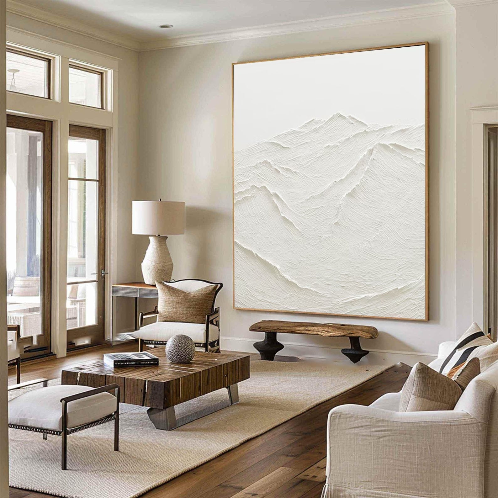 Minimalist Textured Mountain Painting Elegant 3D Wall Art #MMA 165