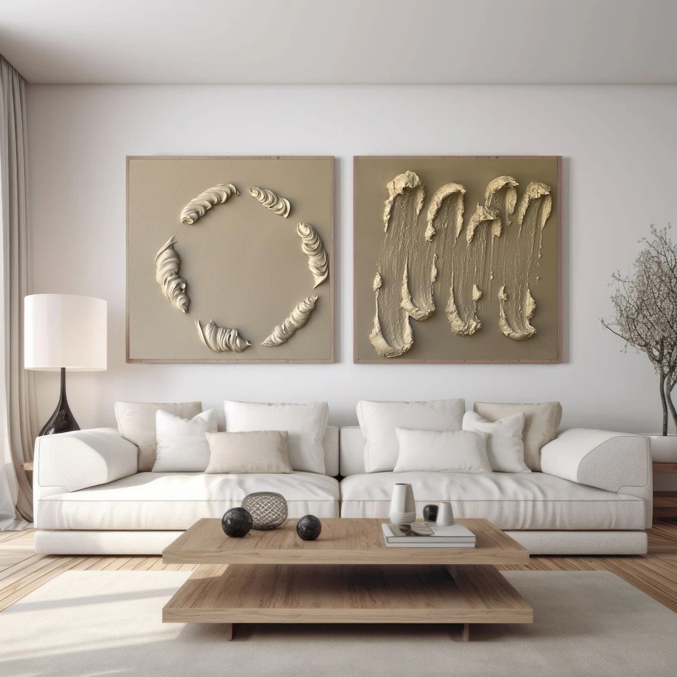 Modern Minimalist Art Set Of 2 #MMAS 010