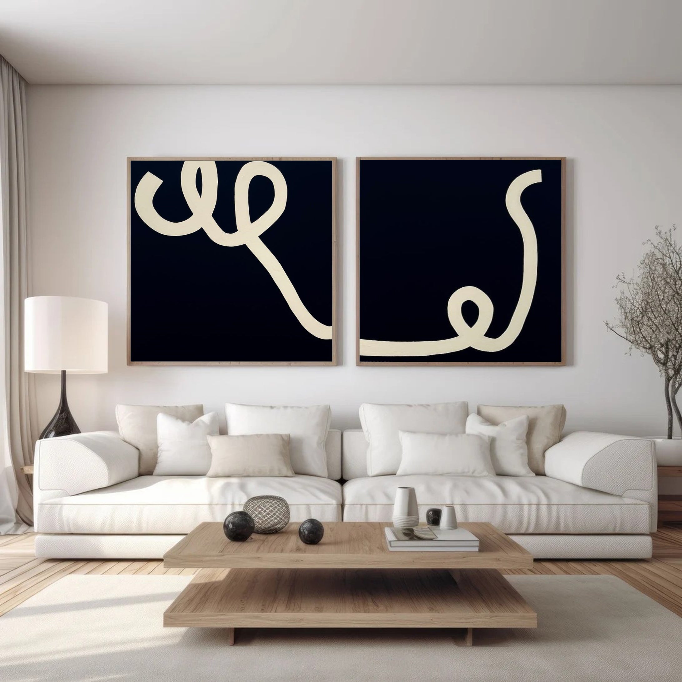 Modern Minimalist Art Set Of 2 #MMAS 012