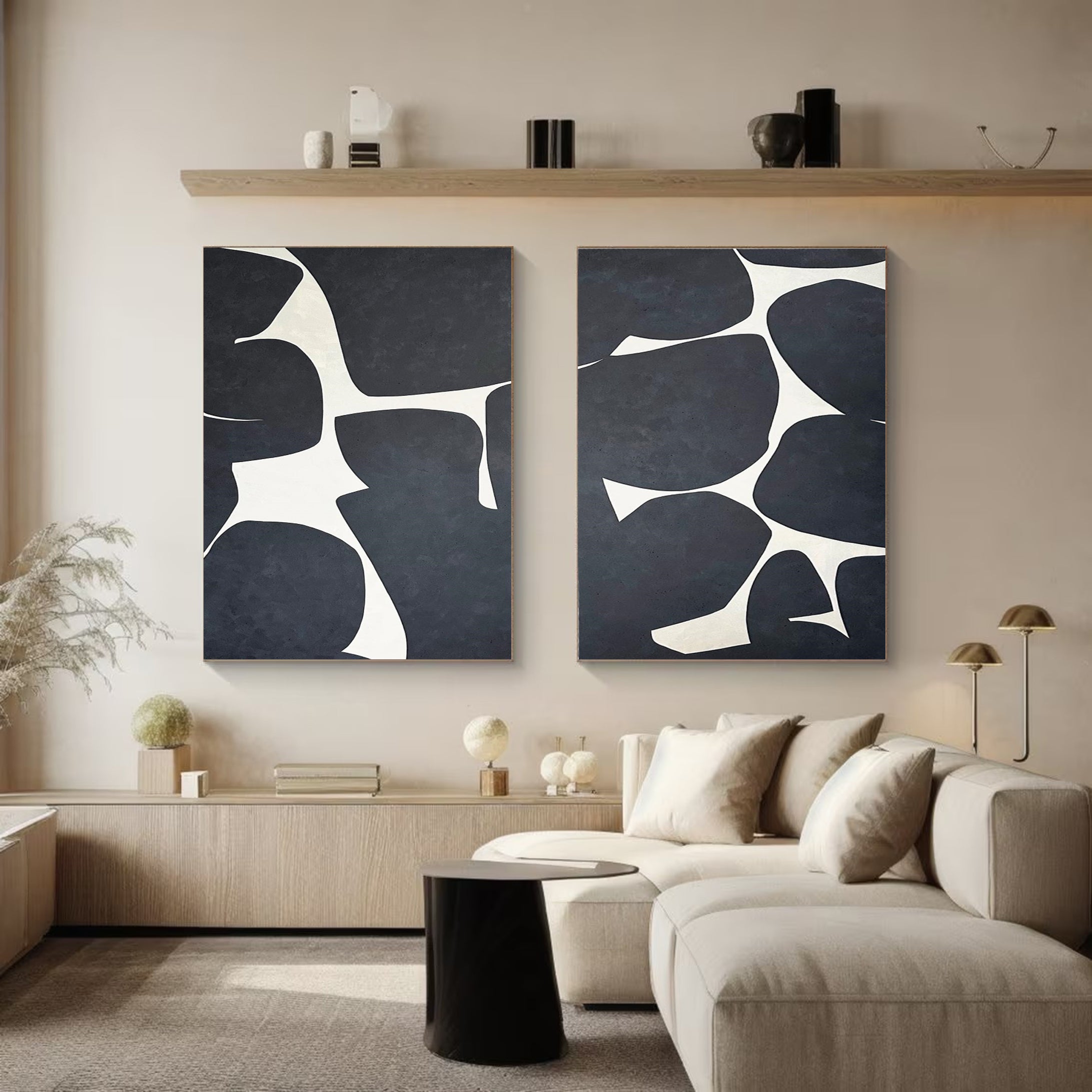 Modern Minimalist Art Set Of 2 #MMAS 003