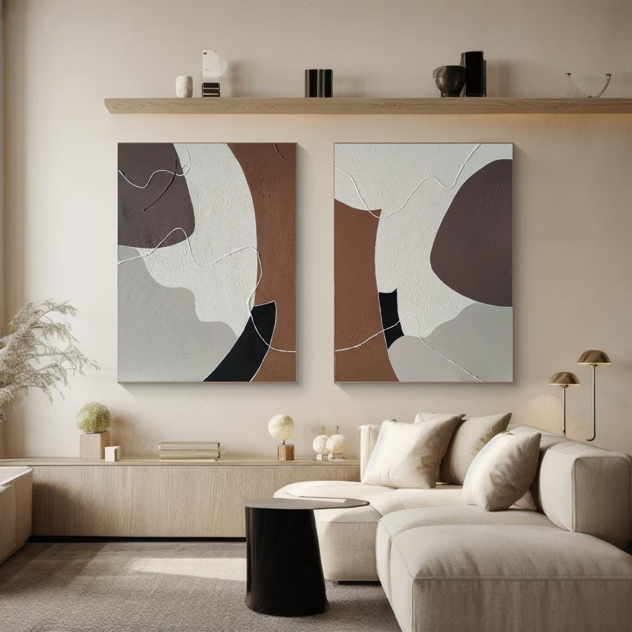 Modern Minimalist Art Set Of 2 #MMAS 031