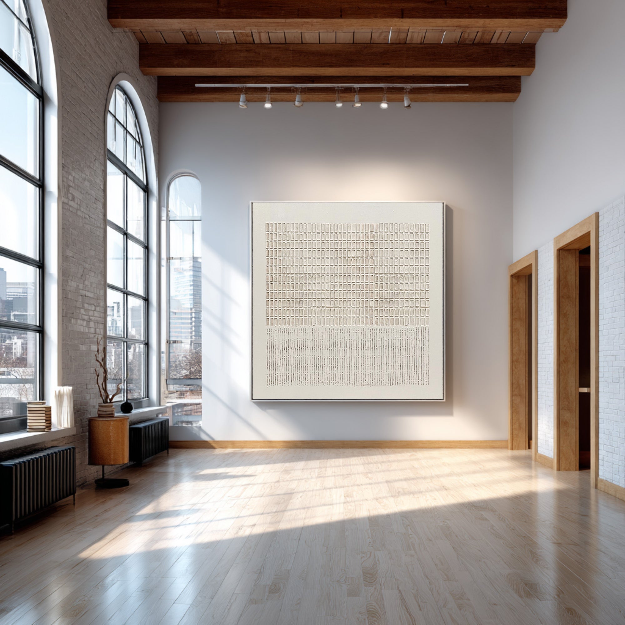 Textured Neutral Abstract Wall Art #CZ 038